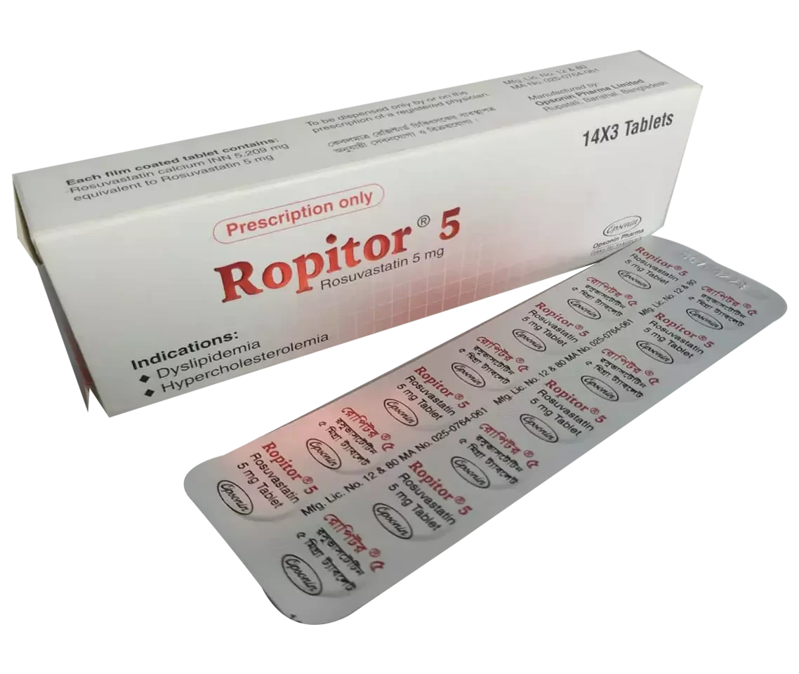 Tablet  Ropitor 5mg (42 Pcs)